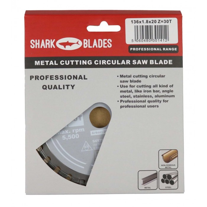 Spartacus Metal Steel Cutting Saw Blade 136 Mm X 30 Teeth X 20mm Makita